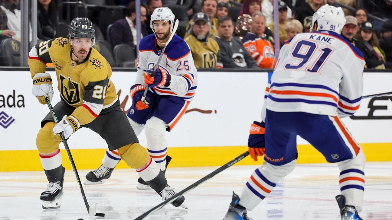 NHL playoff watch: Knights-Oilers is Wednesday's key game
