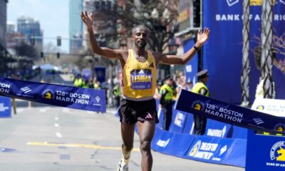 Boston Marathon 2024: Sisay Lemma wins men's race in runaway