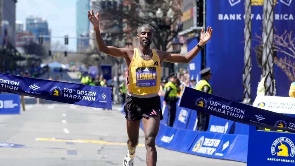 Boston Marathon 2024: Sisay Lemma wins men's race in runaway