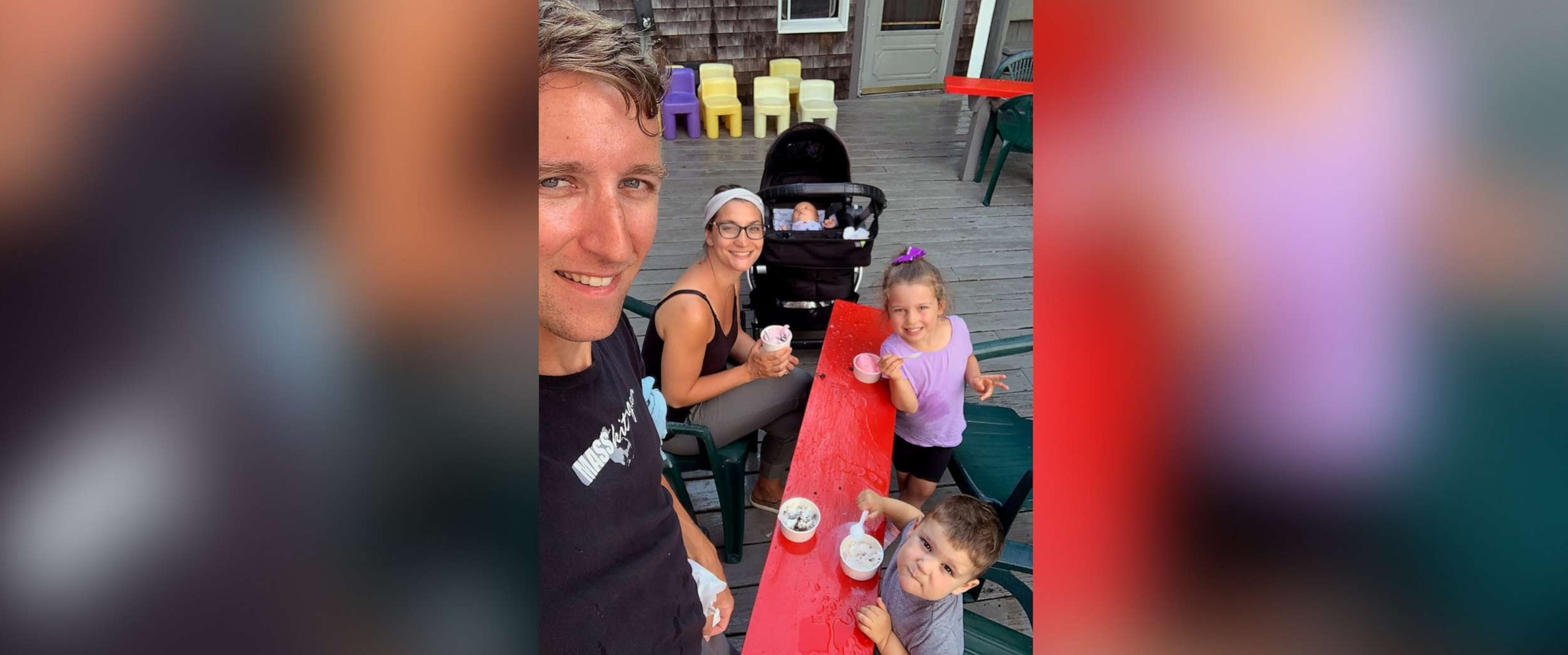 PHOTO: Patrick Clancy is pictured with his wife and their three children.