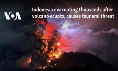 Indonesia evacuating thousands after volcano erupts, causes tsunami threat