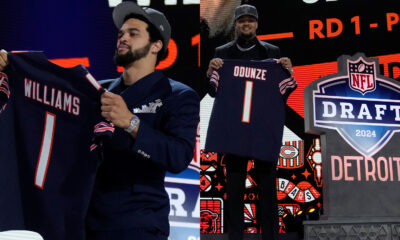 2024 NFL Draft: Chicago Bears select QB Caleb Williams with No. 1 overall pick in 1st round; Bears take Rome Odunze with 9th pick