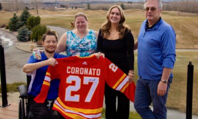 Alberta newlyweds get exclusive gift from Calgary Flames