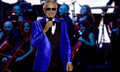 Andrea Bocelli performs onstage during the Latin Recording Academy's 2023 Person of the Year Gala Honoring Laura Pausini at FIBES Conference and Exhibition Centre on Nov. 15, 2023, in Seville, Spain.