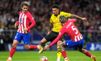 Atletico Madrid beats Dortmund in first leg of Champions League quarters