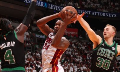 Celtics' defense answers call in blowout of Heat in Game 3