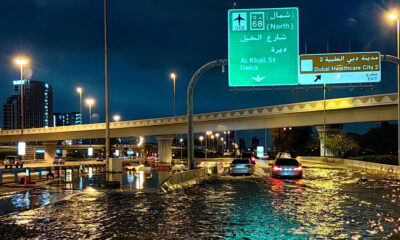 Dubai flooding hobbles major airport's operations as "historic weather event" brings torrential rains to UAE