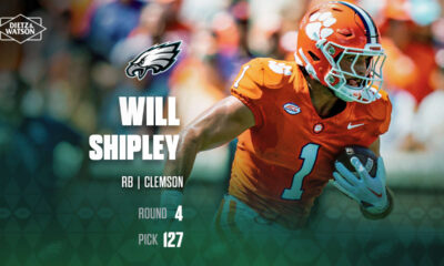 Eagles select Will Shipley with the 127th overall pick