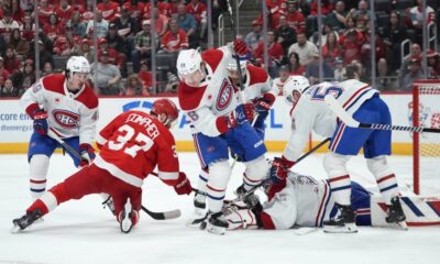 Raymond scores in OT as Red Wings clip Canadiens 5-4 to keep playoff hopes alive