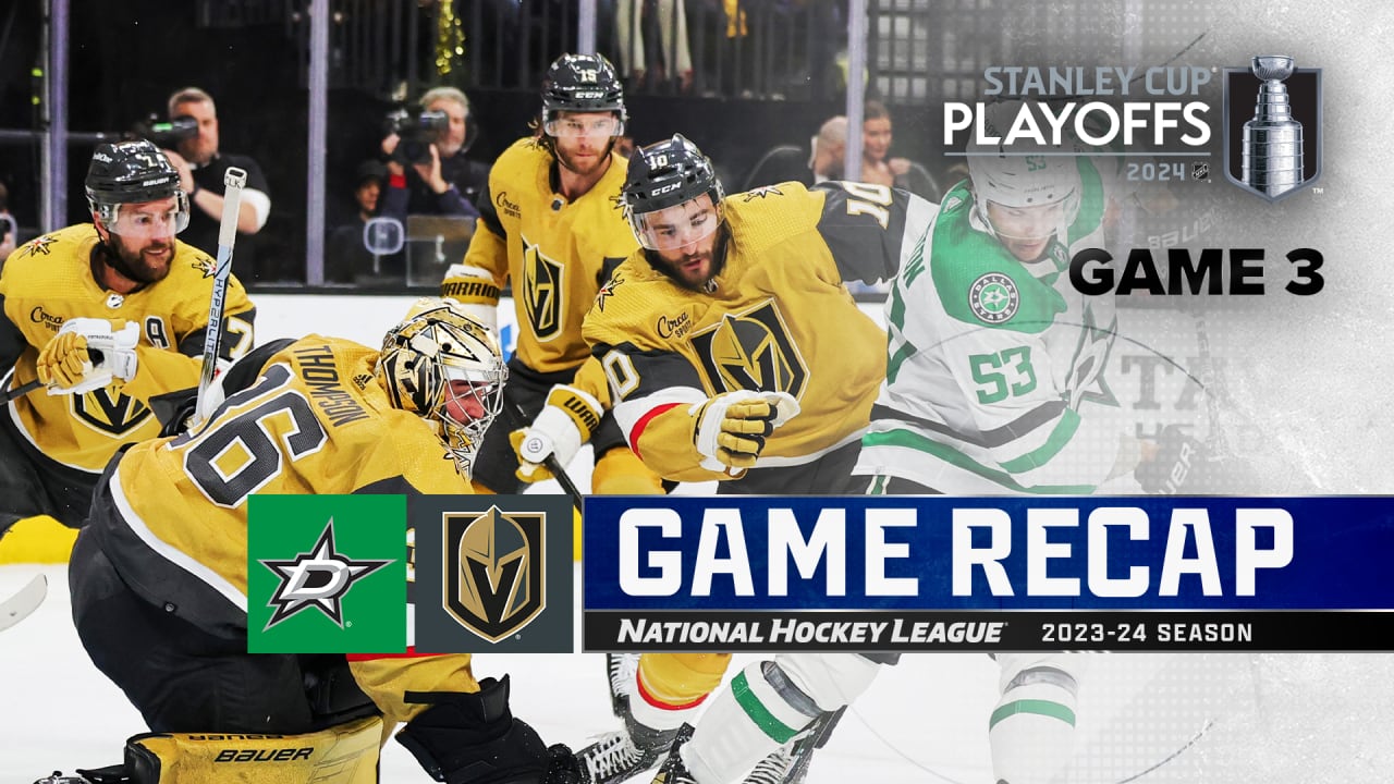 Stars win Game 3 in OT, cut Golden Knights’ lead in West 1st Round