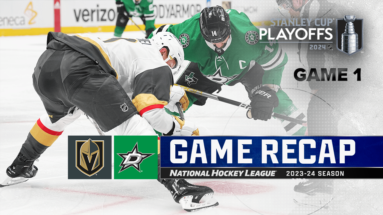 Stone scores in return, Golden Knights hold off Stars in Game 1