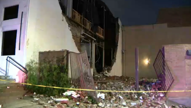 Storm damage in Houston