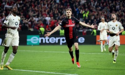 Bayer Leverkusen set European record with 49th straight match without defeat, advance to Europa League final