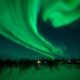 The Aurora Borealis, commonly known as the Northern Lights, are seen in March in the sky above Kiruna, Sweden. The area is widely regarded as one of the best places in the world to see the phenomenon, which occurs when energized particles from the sun hit the Earth's upper atmosphere. (Photo by Leon Neal/Getty Images)