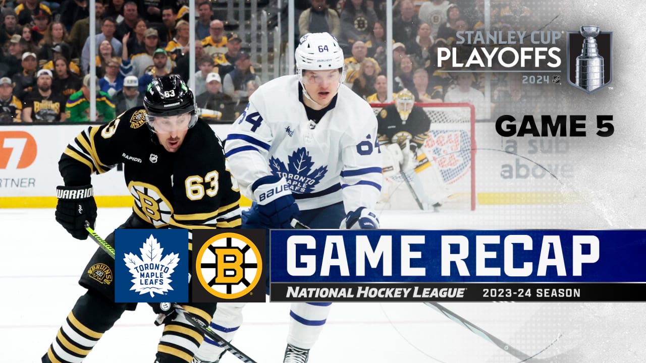 Maple Leafs top Bruins in OT, stay alive with Game 5 win
