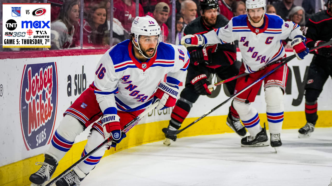 Rangers using 2-day break to rest, reset for Game 6 at Hurricanes