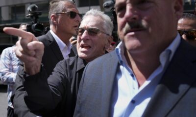 Trump trial: Robert De Niro and Capitol police officers show up to courthouse with Biden campaign