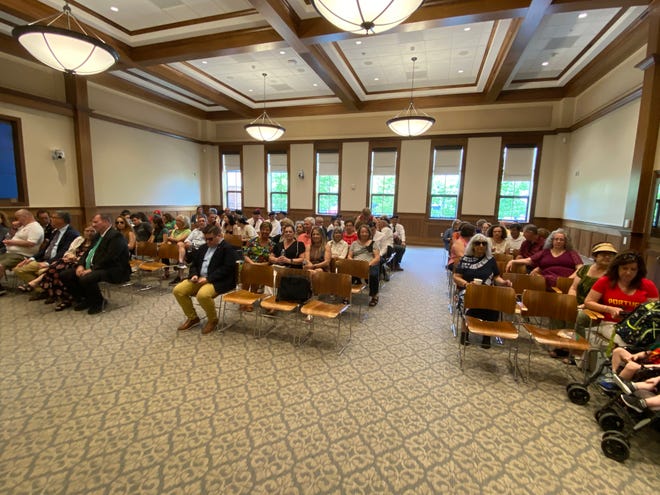 Attendance inside City Hall Chambers for the Day of Portugal reception, held after the flag raising. June 8 2024.