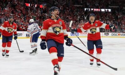 Rodrigues scores twice as Panthers beat Oilers for 2-0 series lead in Stanley Cup final