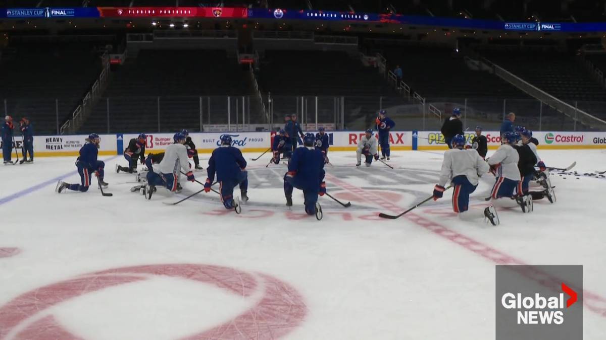 Click to play video: 'Edmonton Oilers back at home for Game 3 of Stanley Cup final'