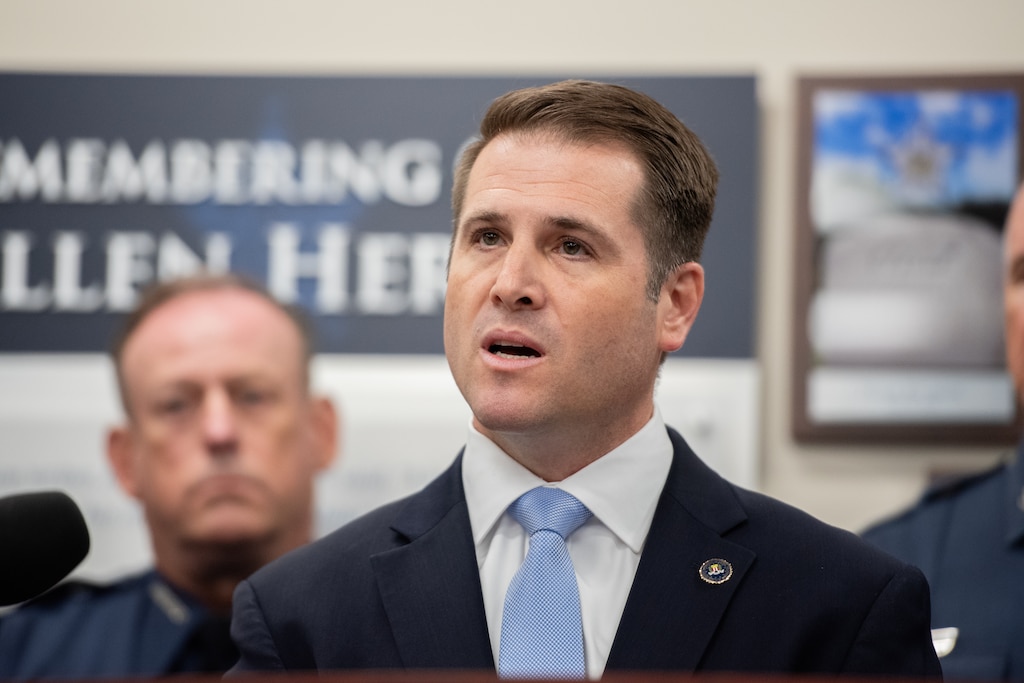 FBI Special Agent, William DelBango, speaks on the capture of Victor Martinez-Hernandez in the Rachel Morin case during a press conference on June 15, 2024, in Bel Air.