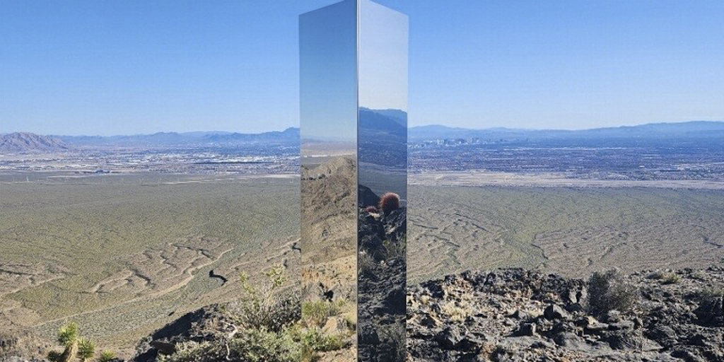 Mystery monolith appears in Las Vegas -- again