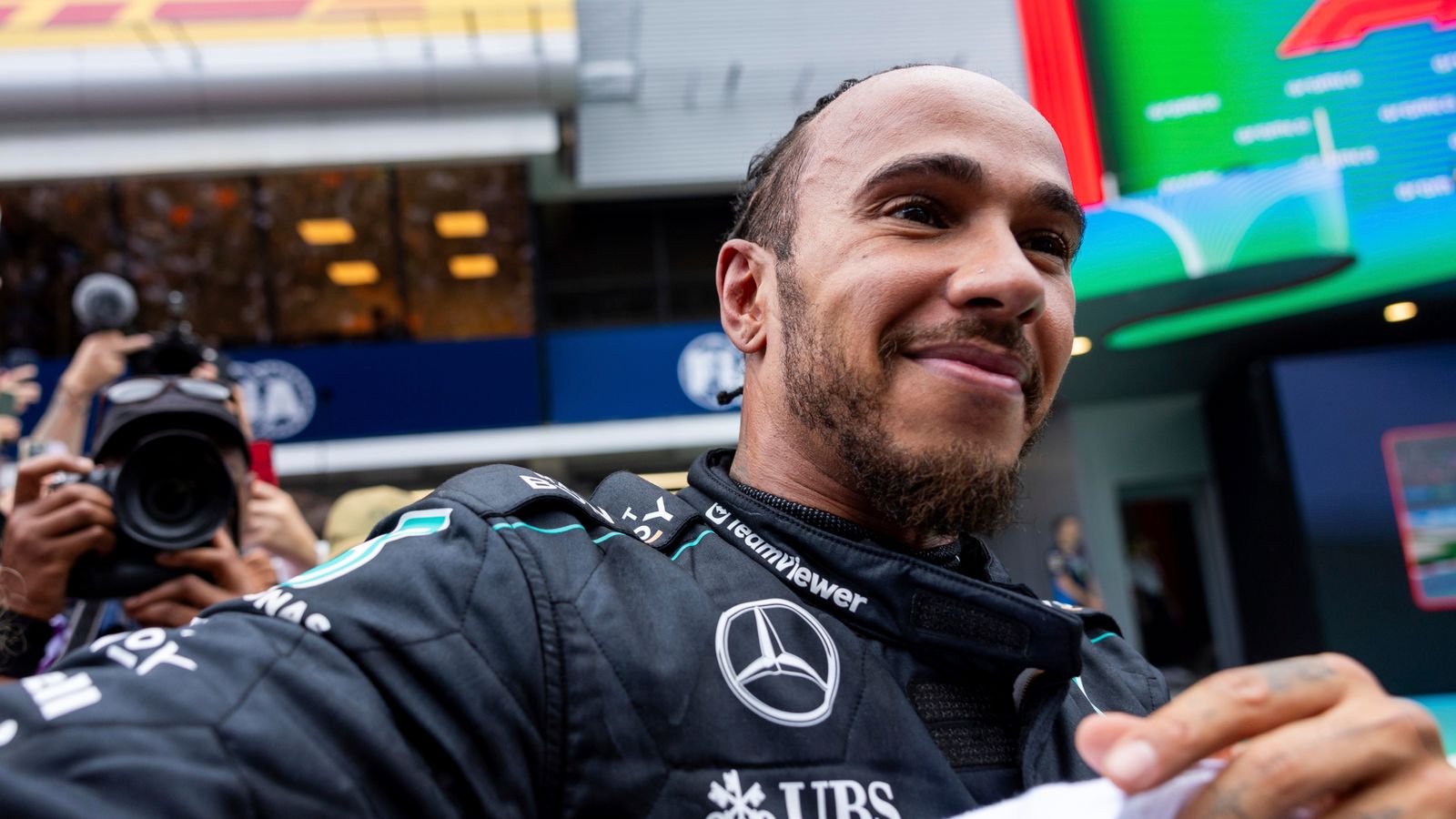 Lewis Hamilton explains 'big boost' of F1 podium return at Spanish GP and overtake that upset Carlos Sainz | F1 News