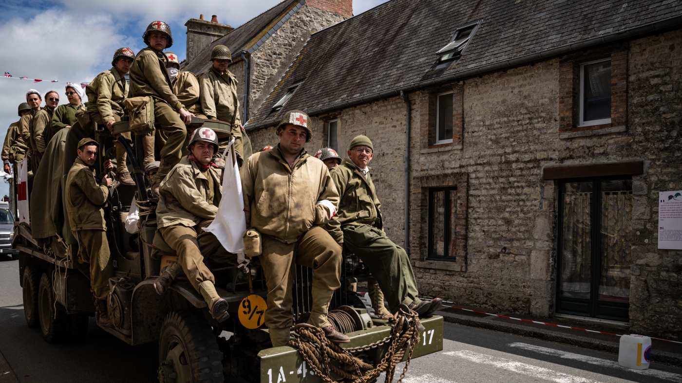 D-Day anniversary in France reflects war past and present : NPR