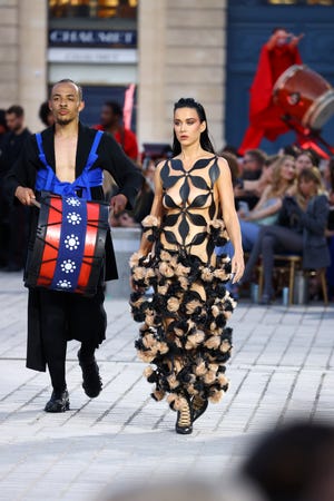 Katy Perry walks the runway during Vogue World: Paris at Place Vendome on June 23, 2024, in Paris.