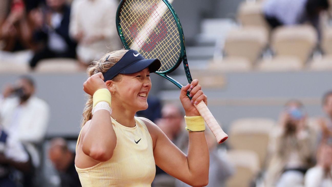 Mirra Andreeva stuns Aryna Sabalenka to reach French Open semifinals