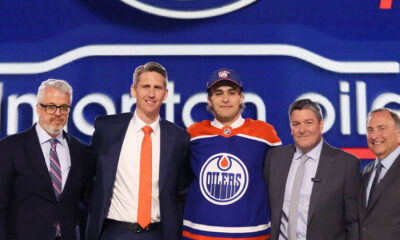 Oilers trade up to draft Sam O'Reilly with last pick of 1st round