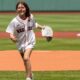 Pete Frates' daughter throws first pitch at Fenway on Lou Gehrig Day