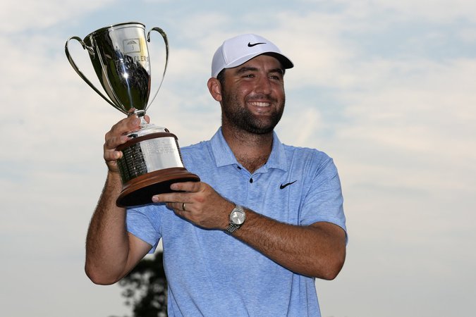 Scheffler outlasts protest on 18th green, Tom Kim to win Travelers for 6th victory of year