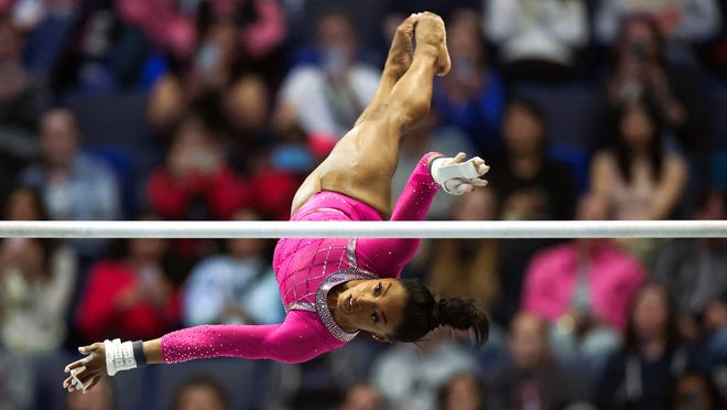 Simone Biles at US gymnastics Olympic trials results, highlights