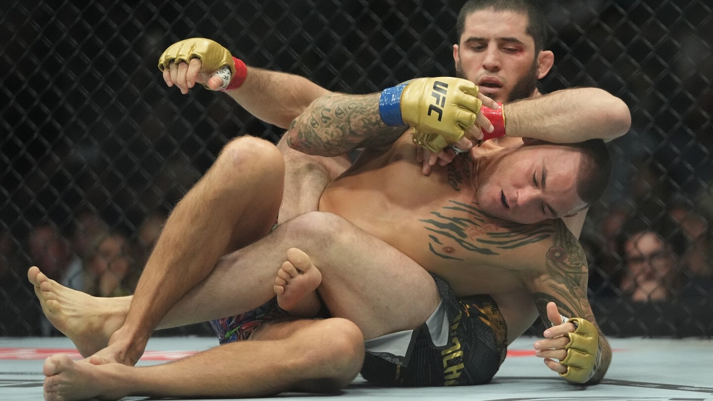 UFC 302: Makhachev beats Poirier by submission, defends lightweight title