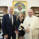 U.S. President Joe Biden, accompanied by his wife, Jill, is pictured with Pope Francis during a meeting at the Vatican Oct. 29, 2021. (CNS/Vatican Media)