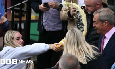 Woman facing charges after Nigel Farage milkshake incident in Clacton