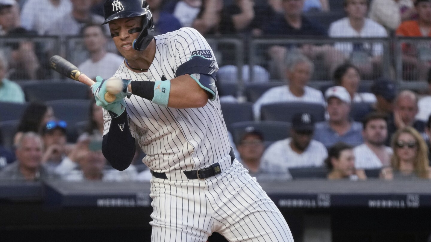 Yankees star Aaron Judge says scans negative for breaks after he was hit on hand by 94 mph pitch