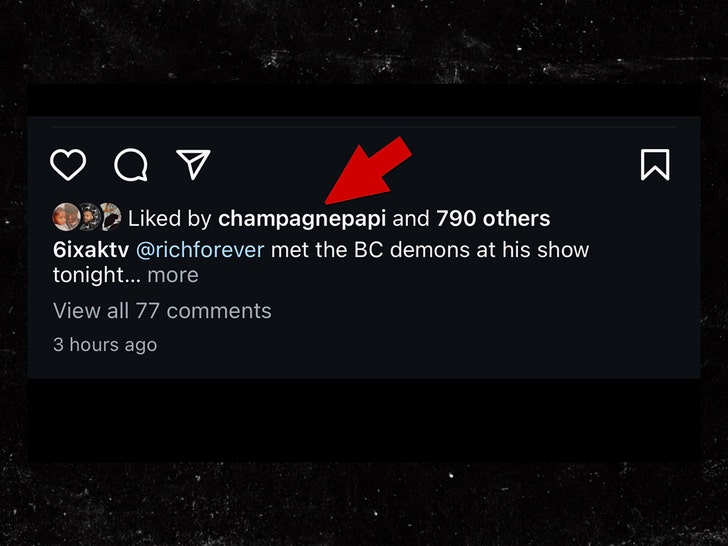 drake likes post on rick ross fight