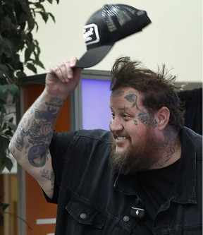 Bluesfest headliner Jelly Roll performs a mini concert at the Royal Ottawa Hospital before performing at Bluesfest Tuesday night.