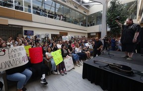 Bluesfest headliner Jelly Roll performs a mini concert at the Royal Ottawa Hospital before performing at Bluesfest Tuesday night.