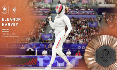 Eleanor Harvey wins historic bronze medal for Canada in women's foil fencing - Team Canada