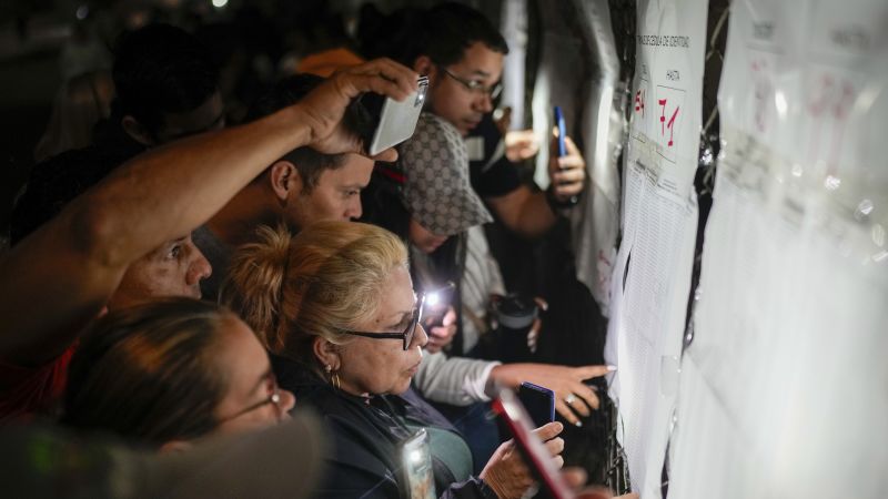 Venezuelan election: voters await results in crucial presidential election as opposition signal high voter turnout