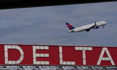 A Delta Air Lines plane takes off from Hartsfield-Jackson Atlanta International Airport in Atlanta, Nov. 22, 2022. (AP Photo/Brynn Anderson)