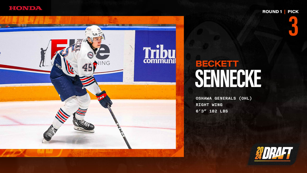 Ducks Select Sennecke Third Overall in 2024 NHL Draft