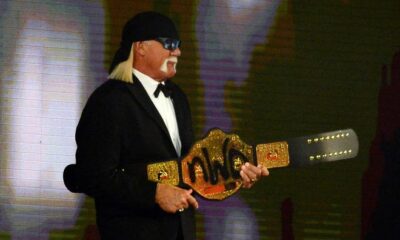 Apr 10, 2021; Tampa, Florida, USA; 2020 WWE Hall of Fame inductee Hollywood Hulk Hogan greets fans during WrestleMania 37 at Raymond James Stadium. Mandatory Credit: Joe Camporeale-USA TODAY Sports