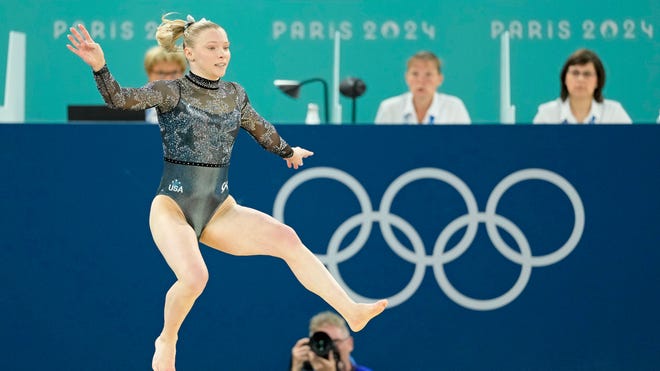 Jade Carey explains fall on floor, says she hasn't been feeling well