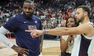 LeBron James 1st U.S. men's basketball player to carry flag in Olympics opening ceremony