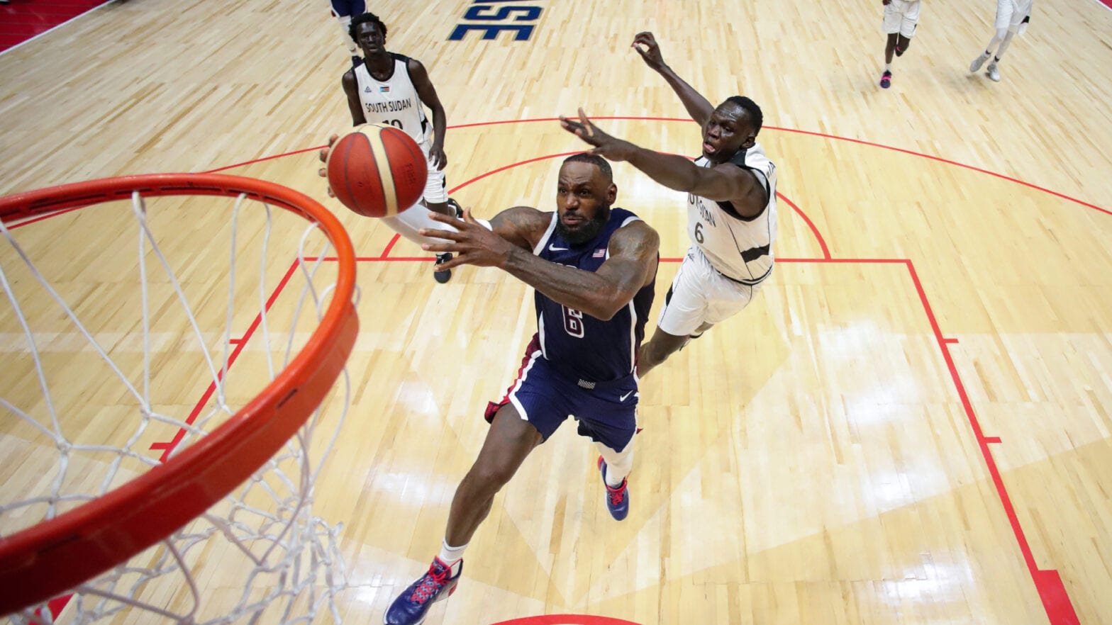 LeBron James bails out Team USA with closeout performance against South Sudan