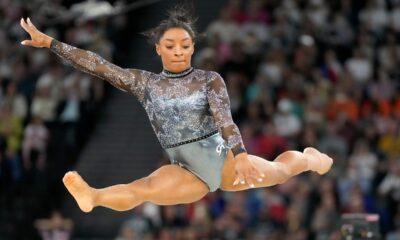 Simone Biles makes her Olympic return in Paris in powerful form